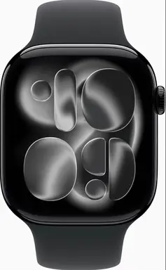 APPLE Watch Series 11 GPS + Cellular 46mm Jet Black Aluminium Case with Black Sport Band - M/L