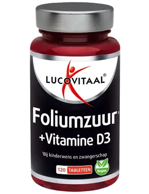 Lucovitaal Foliumzuur + Vitamine D3 120 tabletten