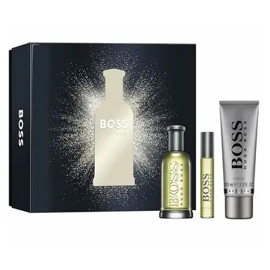 Hugo Boss Bottled Geschenkset 210 ml (100 ml Eau de Toilette Spray, 10 ml Eau de Toilette und 100 ml Duschgel)