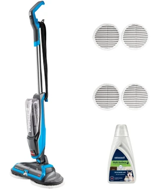 BISSELL SpinWave, Electric Mop, Hard Floor Cleaner & Polisher, Spray Mop With Rotating Pads, For Wood, Laminate, Tile & Marble, Easy to Use Mop Floor Cleaner, Corded, 2052E