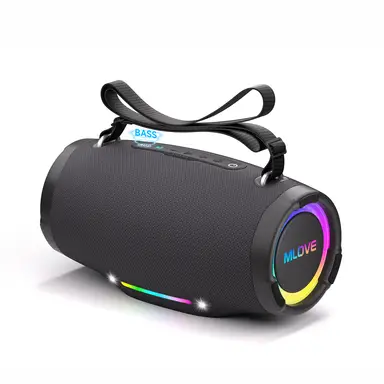 Mlove E90 Draadloze Bluetooth-luidspreker met Klasse D-versterker, uitstekende basprestaties, draagbare kampeerluidspreker met hoog vermogen