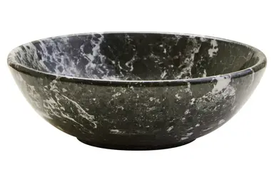 Maison by Premier Marmore Black and White Marble Bowl