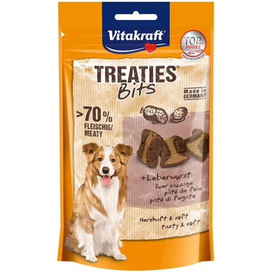 Vitakraft TREATIES® Bits Friandises pour chien au pâté de foie - 120 g