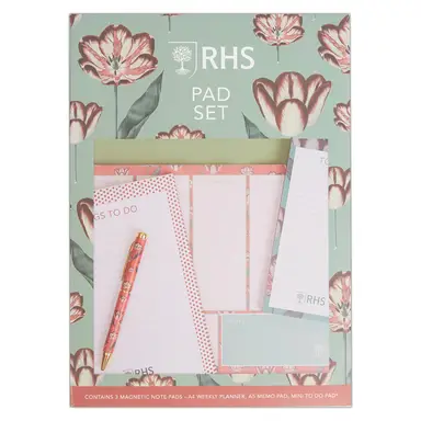 RHS Tulips Florals Trio Pad Set Set 75gsm