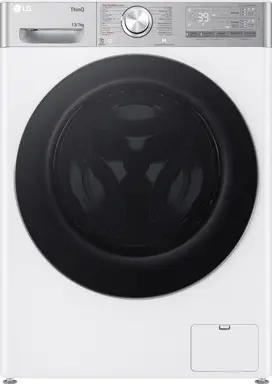 LG F4DR9537S2W was- en droogcombinatie wit 13 kg/7 kg 1400 tpm A-20%/D