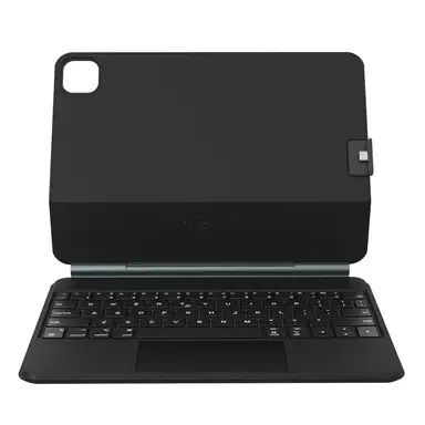 Rexsun Étui Clavier pour Tablette design Flottant Magnétique, Housse de Protection Détachable, Pavé Tactile de Précision pour iPad Pro 11"/Air 10,9"/11", Modèle P11-1 Noir