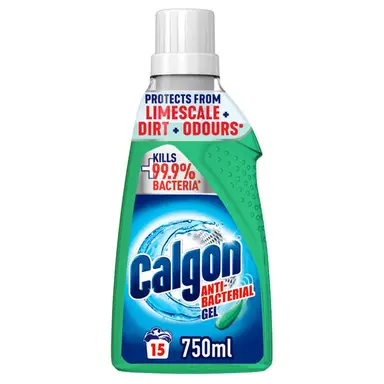 Calgon Antibacterial Gel Washing Machine Softener, 15 Washes, 750ml