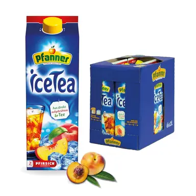 Pfanner Eistee Pfirsich 6x2L