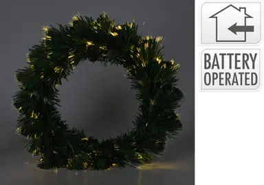 Wreath 50cm Fiber Optic WW Christmas/Weihnachten