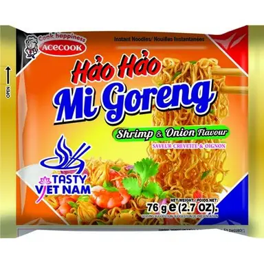 ACECOOK HAO HAO Instantnudeln Garnelen & Zwiebel 76 g