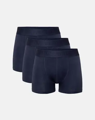Resteröds RTGunnar Bamboo Fiber Underwear 3-Pack， Nautical Blue， Size L
