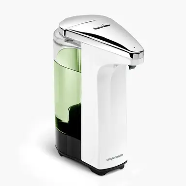 Simplehuman 237ml Sensor Soap Pump Dispenser, White Plastic