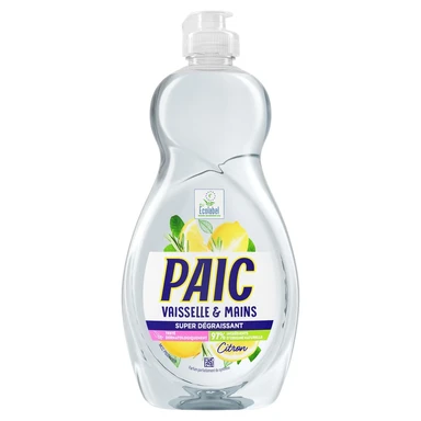PAIC vaisselle et mains super dégraissant citron 500 ml