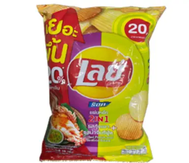 Lay's Chips 2-in-1 Garnelen Meeresfrüchte Geschmack 48 g