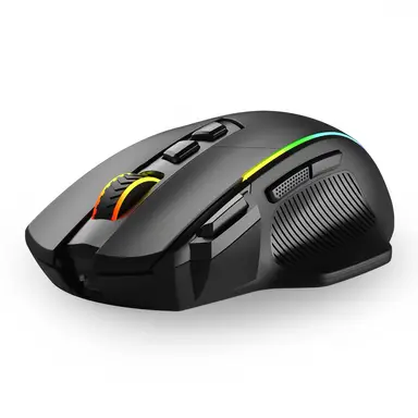 ET Wireless Gaming Mouse,Tri-Mode 2.4G/USB-C/Bluetoothy, Up to 10000DPI,Chroma RGB Backlit,Ergonomic with 8 Programmable Buttons,Rechargeable Computer Mouse for Laptop,PC,Mac