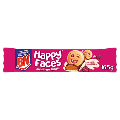 McVitie's Bn Happy Faces Jam & Cream 165g