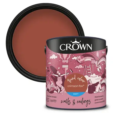 Crown Matt Emulsion Crimson Fox 2.5L