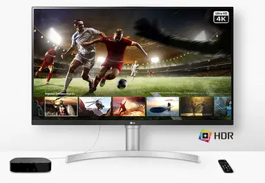 LG UHD Monitor 32UN650K – 4K IPS 32 inch, 60Hz, 5ms, sRGB 95%, HDR10, High Resolution Content Creation Display, Built-in Speakers, HDMI, DisplayPort, White