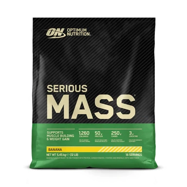 Optimum Nutrition Serious Mass, banaan, 5450 g