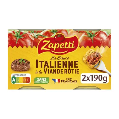 Zapetti Sauce italienne à la viande rôtie - 2 x 190 g