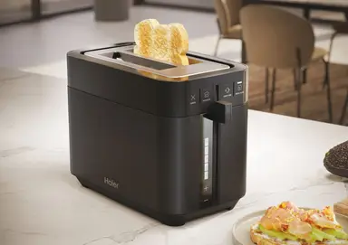 Haier I-Master HTO5A3 - Broodrooster - Obsidian Black - 2 XL Sleuven - 7 standen