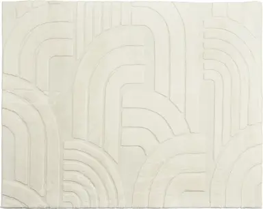 Teppich 160x130cm Weiß