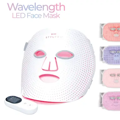 STYLPRO Wavelength LED Face Mask – 4-Mode Light Therapy, Red, Blue & Near-Infrared Light, for Radiant, Youthful Skin, Top Gift Picks
