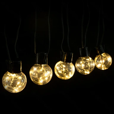 Aigostar koperdraad lichtsnoer met 3AA batterij, warm wit, 2 m