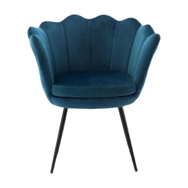 Ya-Home Accent Chair Upholstered Lounge Armchair with Golden Legs, Modern Petal Side Chair Corner Chair for Living Room/Bedroo