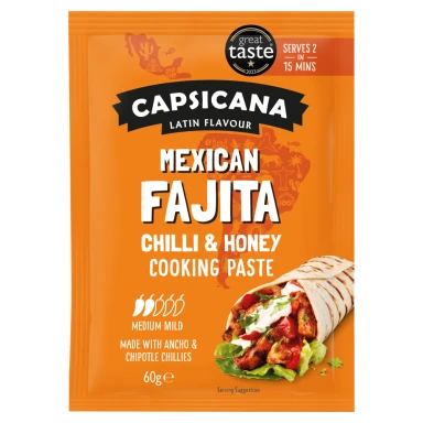 Capsicana Mexican Fajita Chilli & Honey Paste 60G