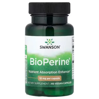 Swanson BioPerine 10mg Daily Wellness Support Capsules - 60 Capsules