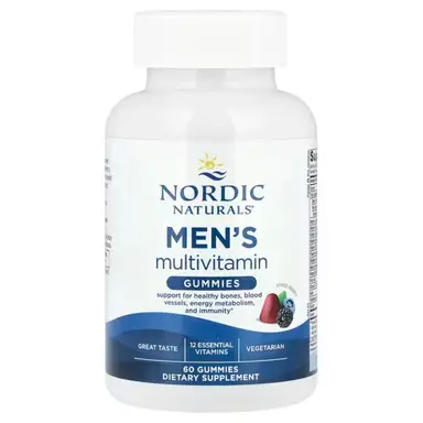 Nordic Naturals Multivitamin Daily Wellness Support for Men Mixed Berry Gummies Flavour - 60 Gummies