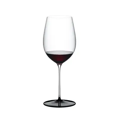 RIEDEL Fatto A Mano Black Tie Bordeaux Grand Cru Weinglas - Handgefertigtes Kristall - 950ml, Spülmaschinenfest
