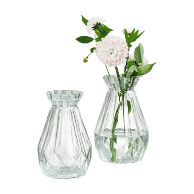 MyGift Kleines Glas-Blumenvase-Set aus 6-5 Zoll Dekorative Blumenvasen für Hochzeits- und Event-Mittelstücke