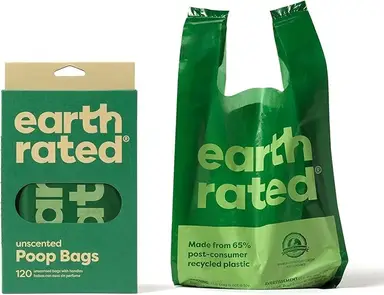 Earth Rated - Sacs à déjections parfumés avec poignées - 120 sacs