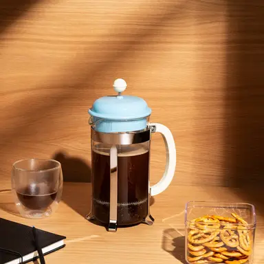 Bodum CAFFETTIERA 1L - 8 Cups - French Press Coffee Maker - Ice Blue