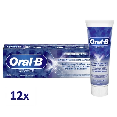Oral-B 3D White Sparkling Mint Tandpasta 12 x 75 ml