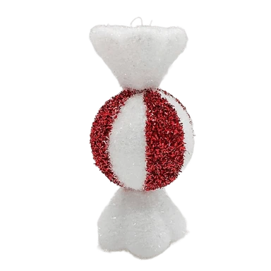 Christmas Workshop Red & White Candy Ball Xmas Tree Deco