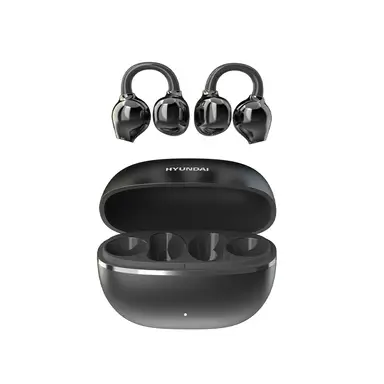 HYUNDAI EarclipC7 Schwarze kabellose Ohrhörer Komfortables Ohrclip-Design für den täglichen Gebrauch