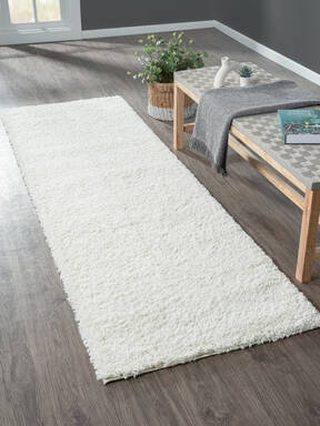 My Flair Teppich "My Shaggy" rechteckig creme 250 x 80 cm