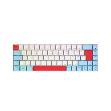 CHERRY MX-LP 2.1 Compact kabellose Tri-Mode Gaming-Tastatur mit MX Speed Low-Profile-Switches, RGB-Hintergrundbeleuchtung, 65% deutsches QWERTZ-Layout, Weiß