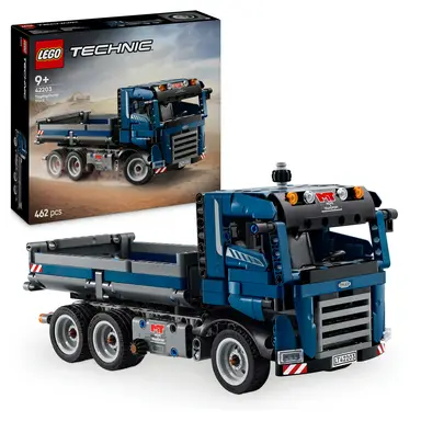LEGO Technic Kippmuldenkipper-Spielzeug mit Lenkung und beweglicher Mulde - Baufahrzeug-Set für Jungen & Mädchen ab 9 Jahren - Lustige Geschenkidee für Geburtstag und Feiertage - 42203