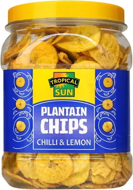 Tropical Sun Plantain Chips Chilli Lemon   450g