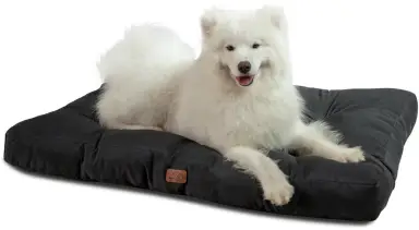 [Gratis Wasserdichte Haustierdecke] Waschbares Hundekissen BEDSURE - wasserdicht - Größe XL - 111x89x10cm - Schwarz