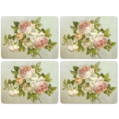 Pimpernel Antique Rose Set of 4 Large Placemats