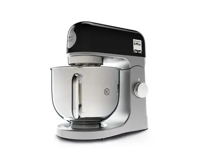 Kenwood kMix KMX750BK Küchenmaschine, 5 L Edelstahlschüssel, Sicherheitsnutzungssystem, Metallgehäuse, 1.000 Watt, inkl. 3-teiligem Patisserie-Set und Spritzschutz, Schwarz