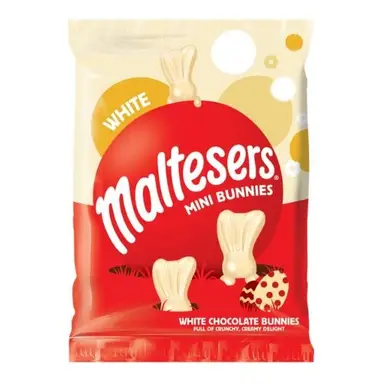 Maltesers White Chocolate Easter Mini Bunnies Bag 58g