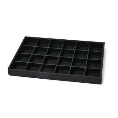Oirlv Jewelry Display Tray Organizer Inserts Luxury, Stackable PU leather Jewelry Trays, Jewelry Trays For Drawer Men Women Jewelry Storage Display Case for Rings Stud Necklaces,Size 35*24*3cm