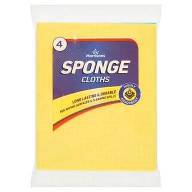 Morrisons Sponge Cloths, 4 per Pack