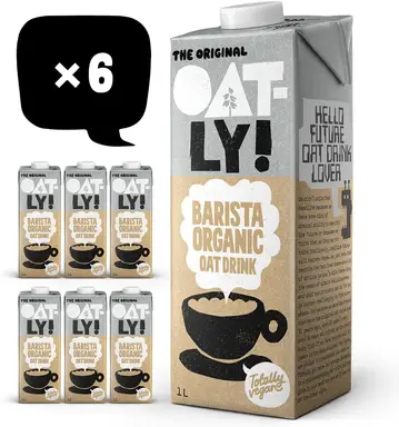 Oatly Organic Barista Oat Drink 6x1L